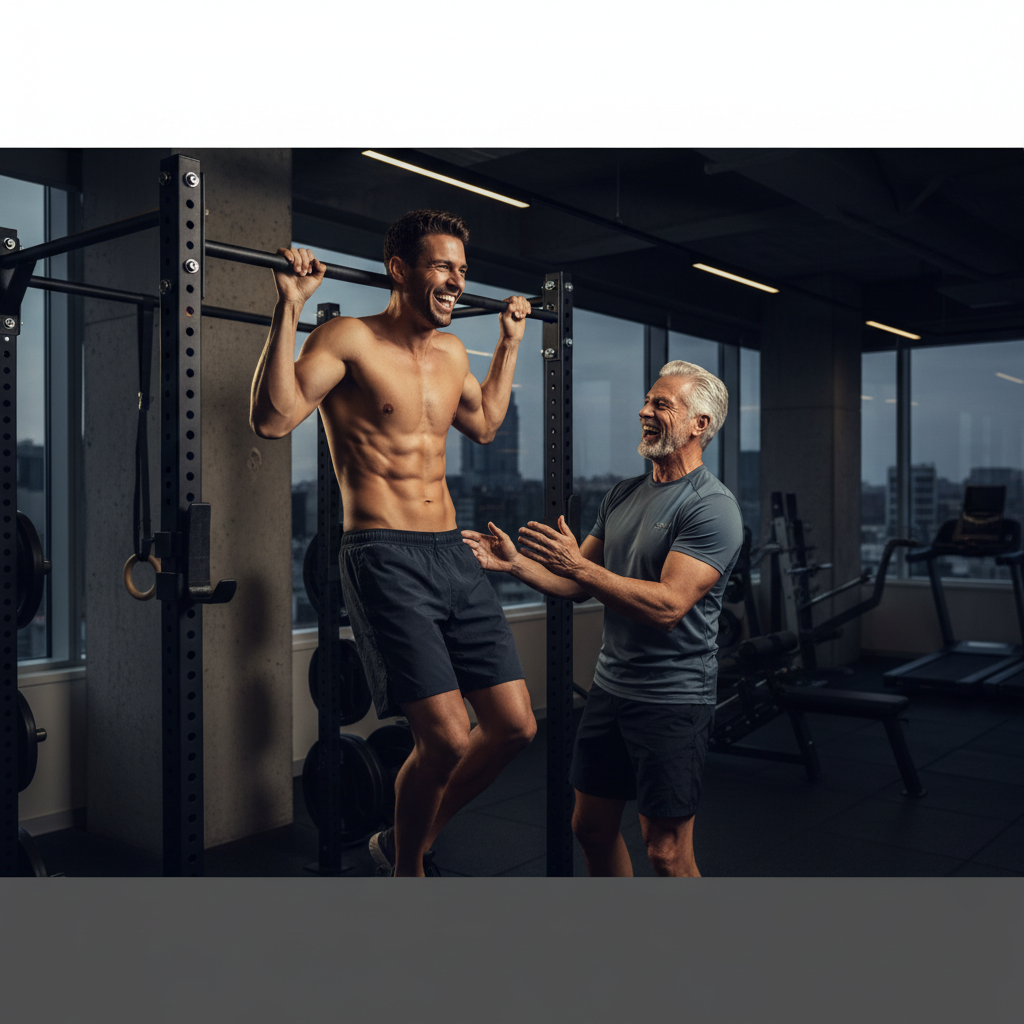 Two men of different ages training together — the ren+ community